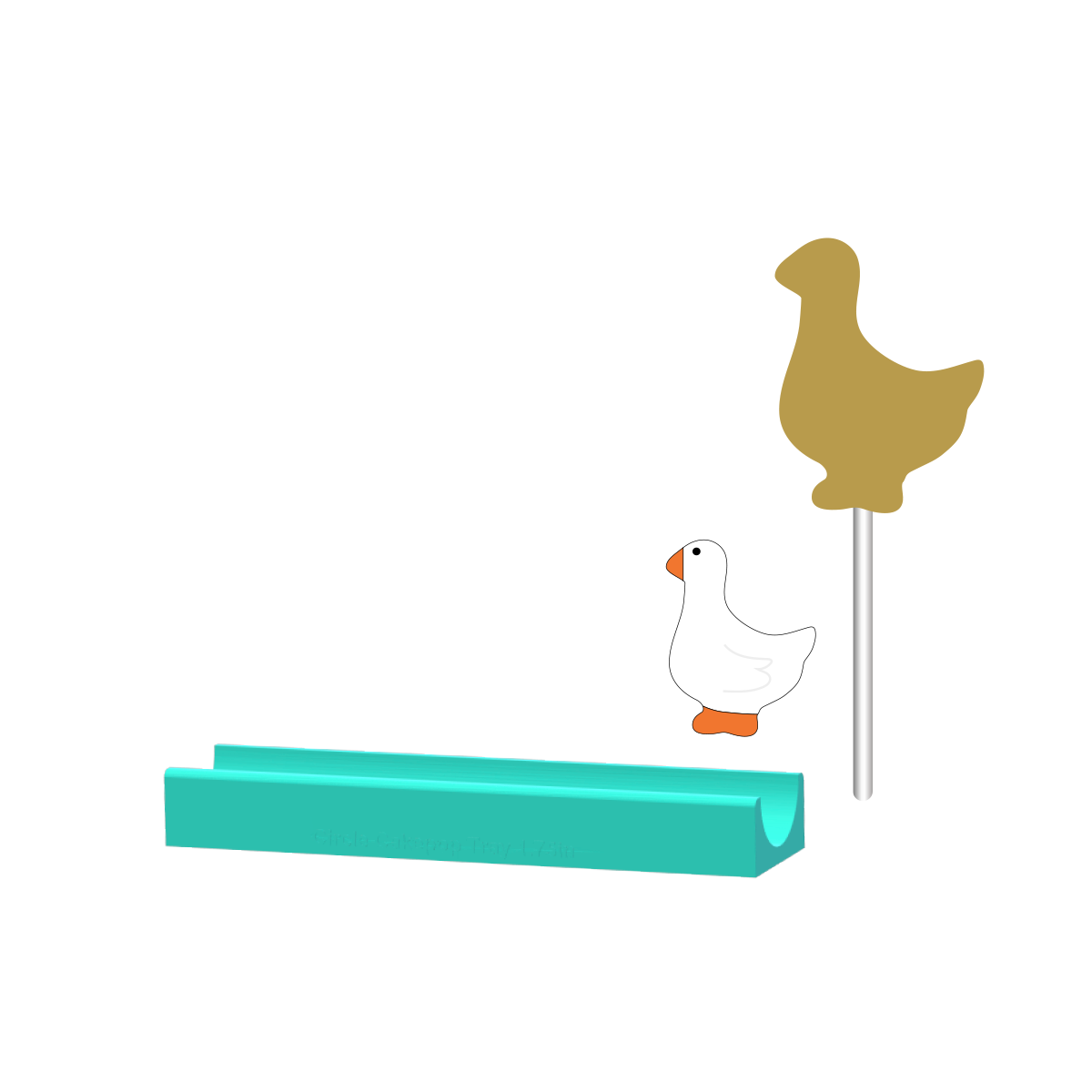Goose Cake Pop Mold |Deluxe Cutter, Popper, and Tray Option