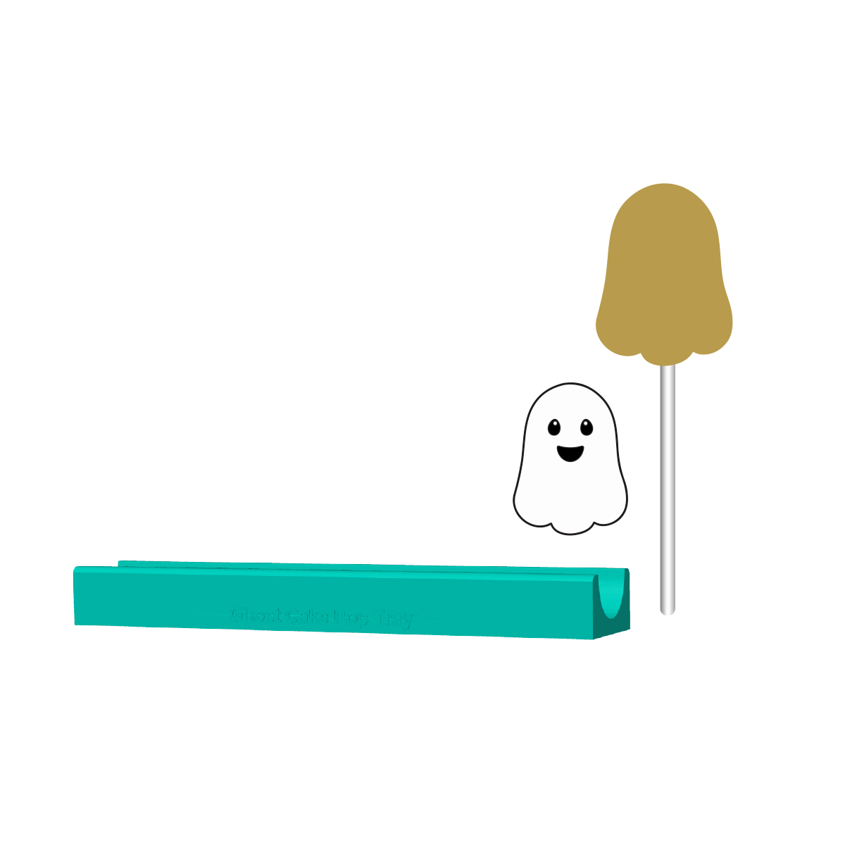 Ghost Cake Pop Mold | Deluxe Cutter, Popper, and Tray Options