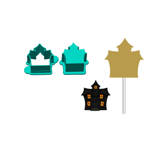 Haunted House Cake Pop Mold | Deluxe Cutter, Popper, and Tray Options