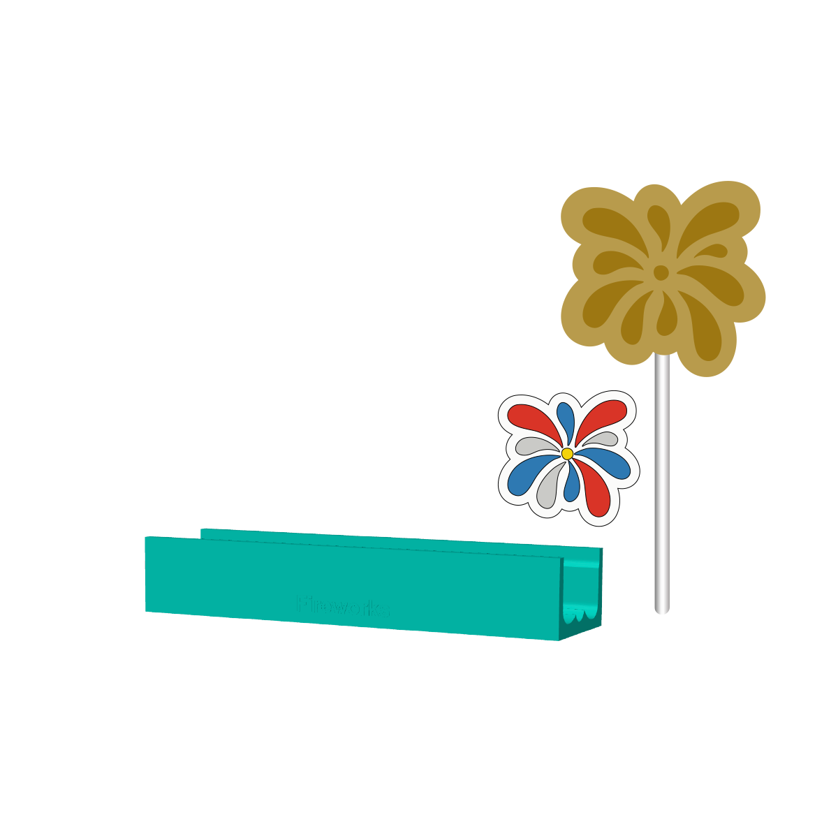 Fireworks Cake Pop Mold |Deluxe Cutter, Popper, and Tray Option