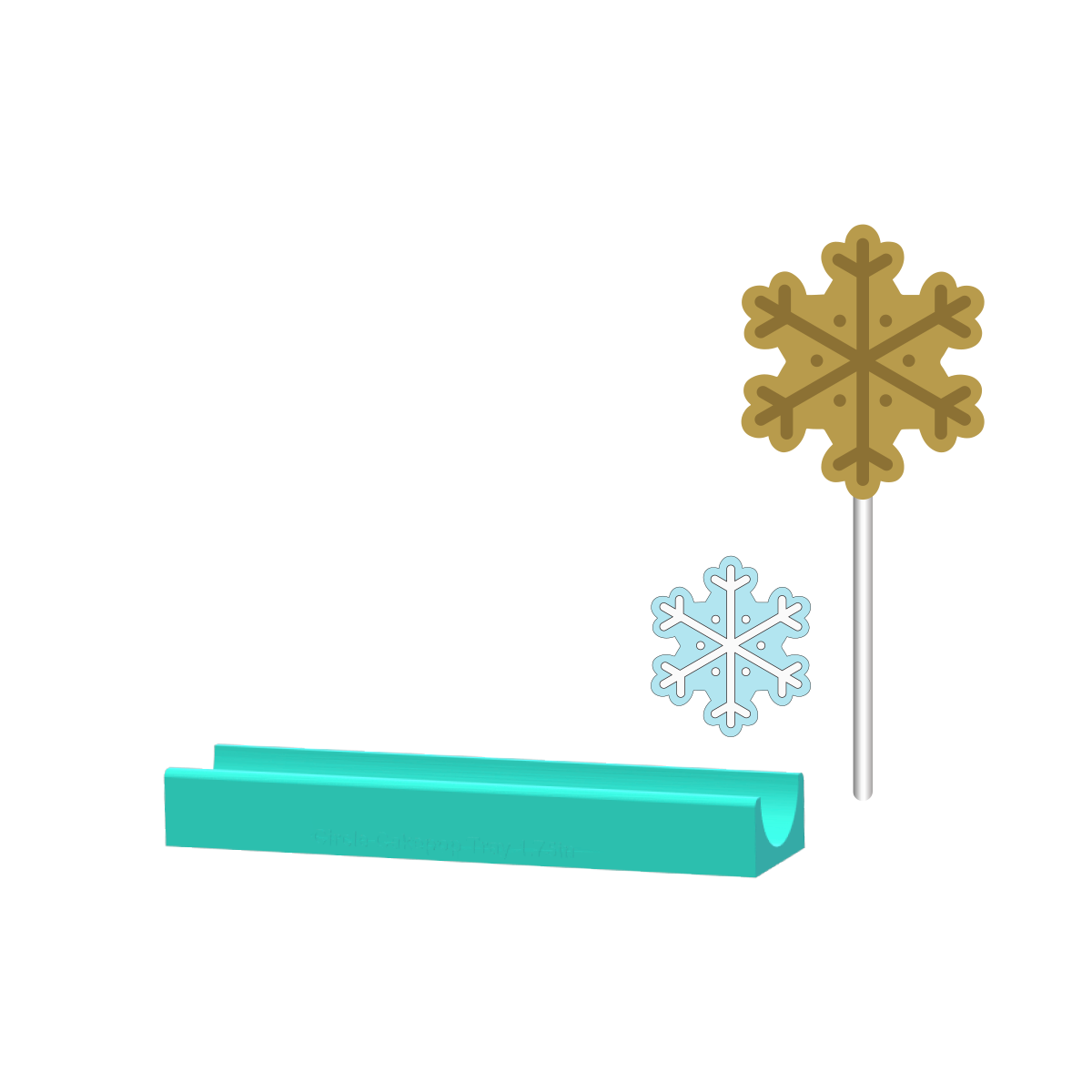 Snowflake Cake Pop Mold | Deluxe Cutter, Popper, and Tray Option