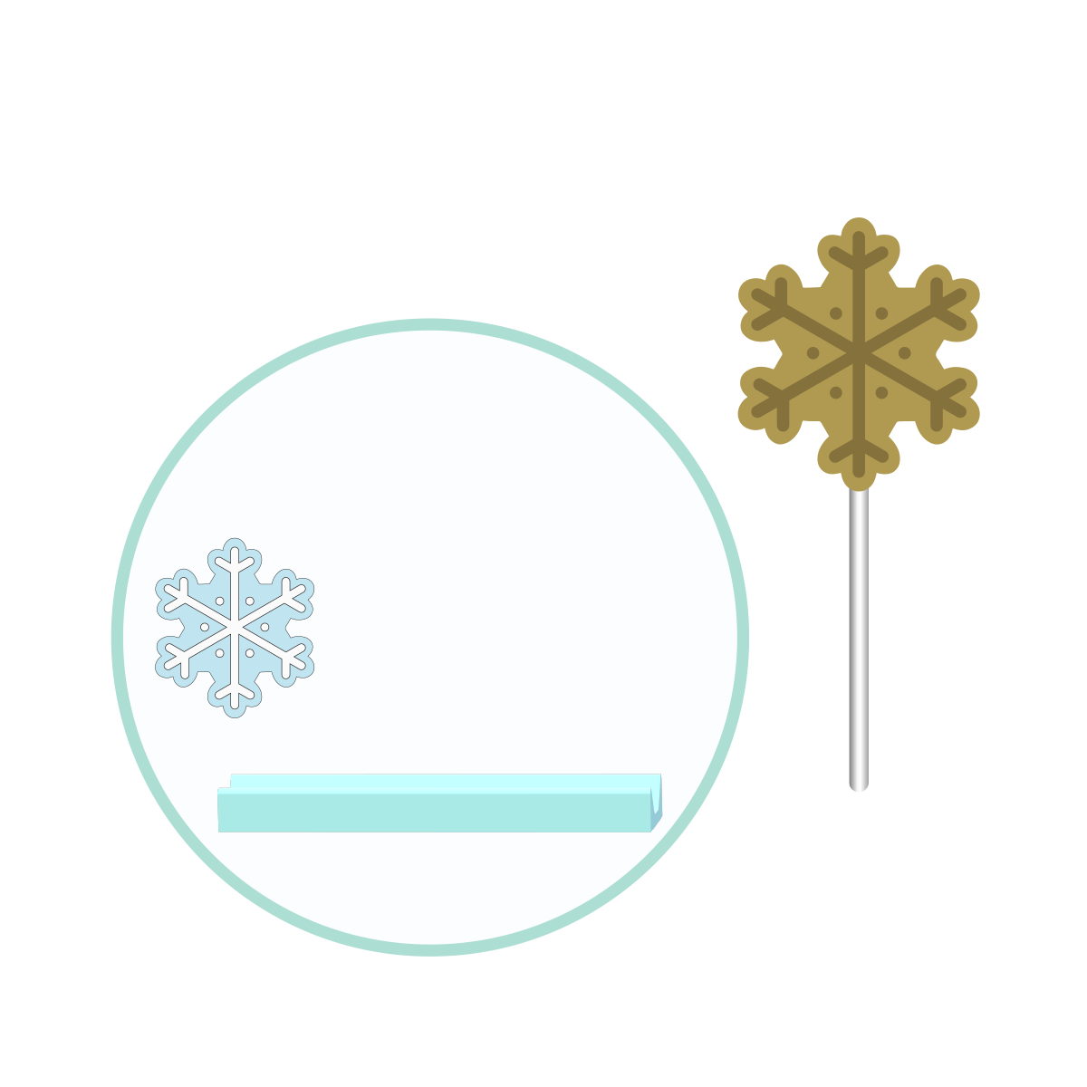 Snowflake Cake Pop Mold | Deluxe Cutter, Popper, and Tray Option