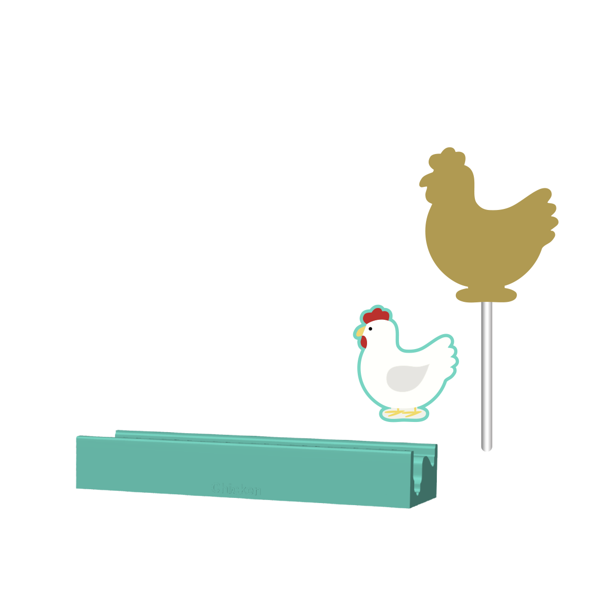 Chicken Cake Pop Mold |Deluxe Cutter, Popper, and Tray Option