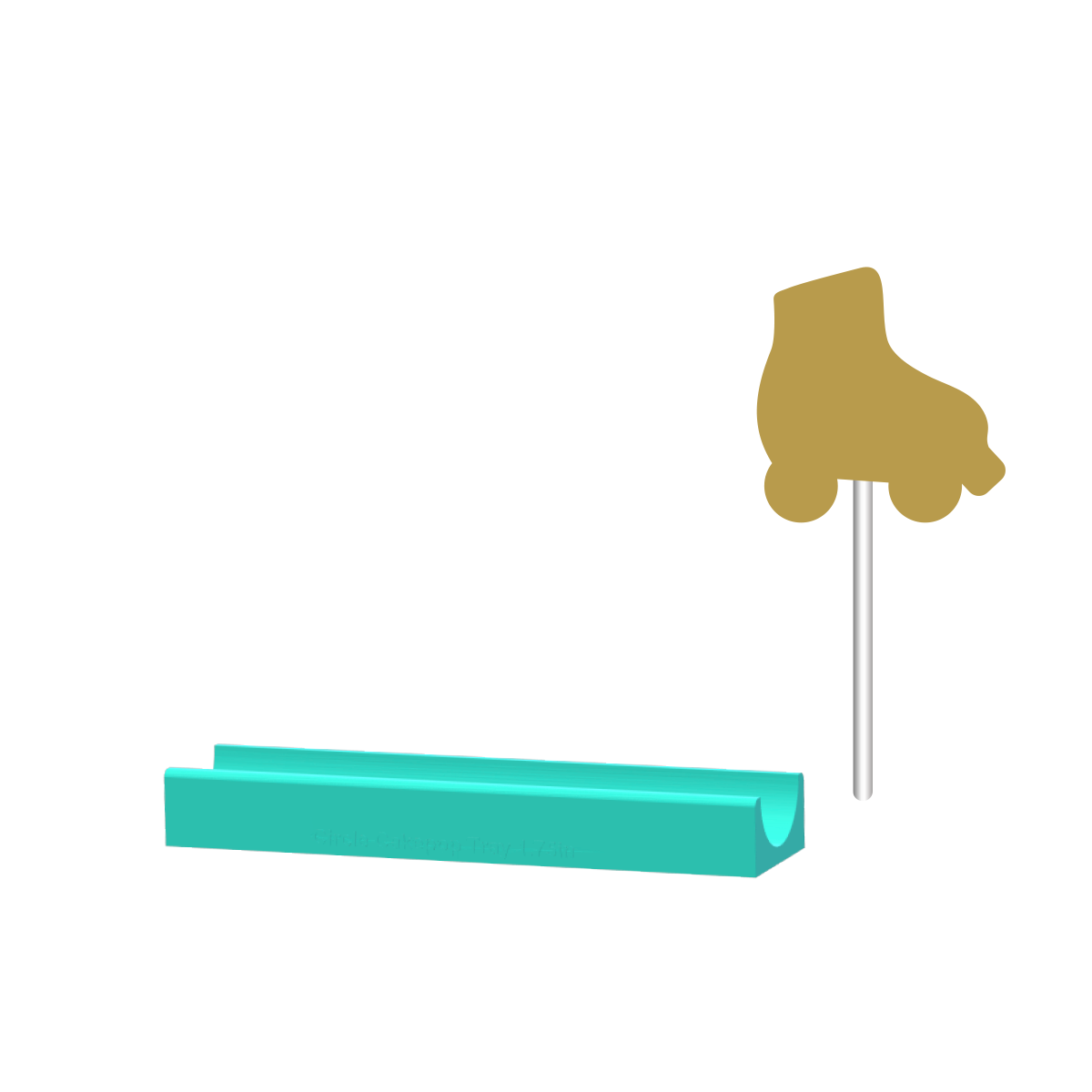 Roller Skate Cake Pop Mold |Deluxe Cutter, Popper, and Tray Option