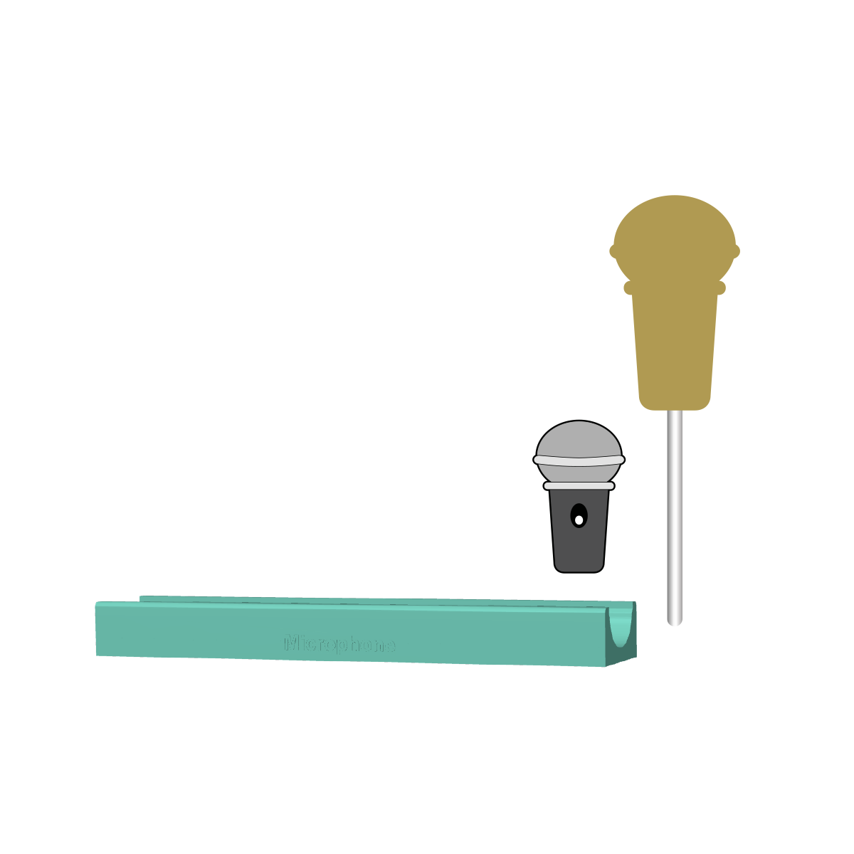 Microphone Cake Pop Mold |Deluxe Cutter, Popper, and Tray Option