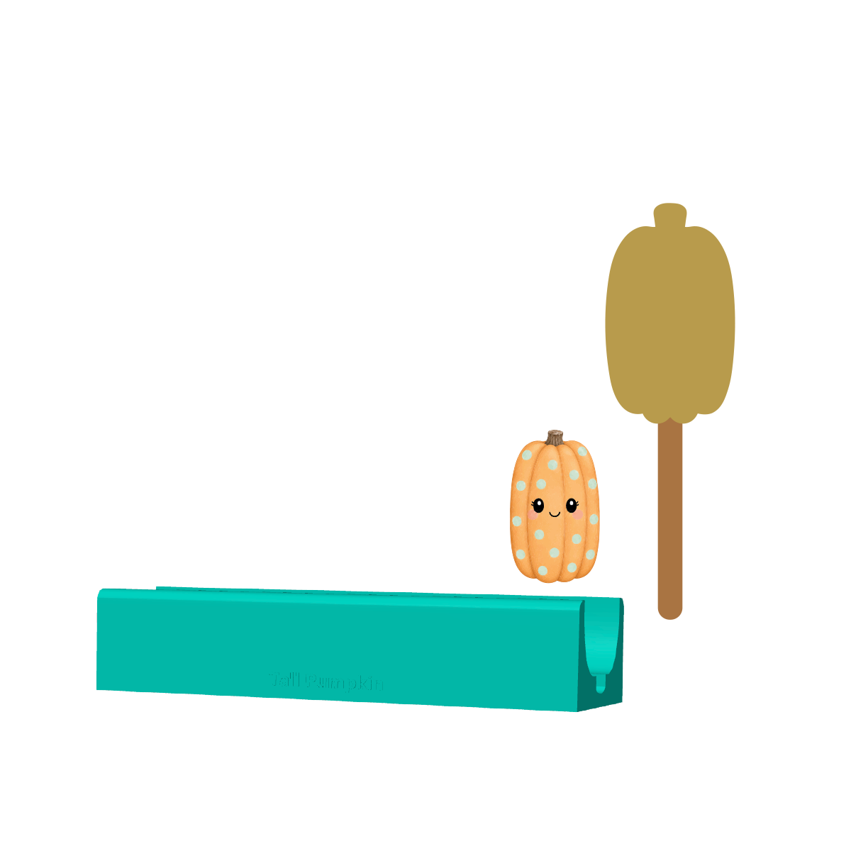 Tall Pumpkin Cakesicle Mold | Deluxe Cutter, Popper and Tray Options