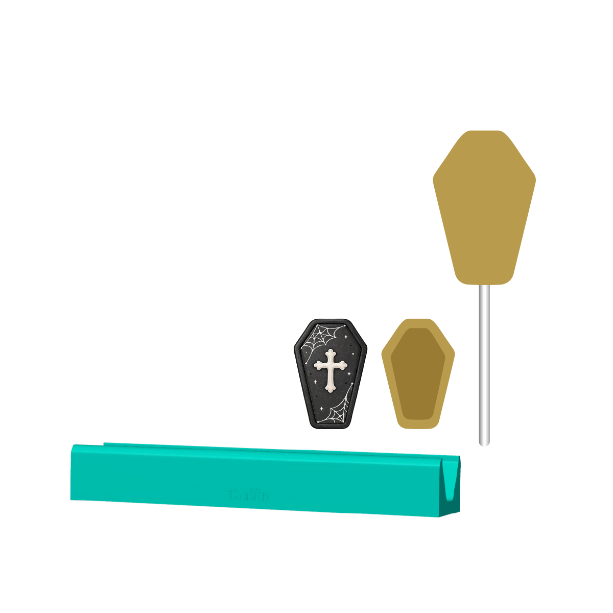 Stuffed Coffin Cake Pop Mold | Deluxe Cutter, Popper, and Tray Options