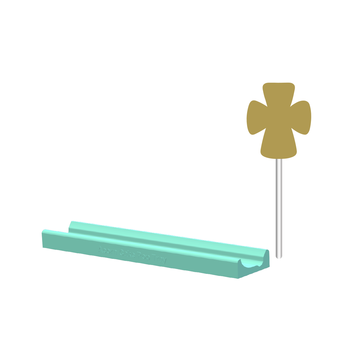 Chubby Cross Cake Pop Mold | Deluxe Cutter, Popper, Fondant Cutter and Tray Option