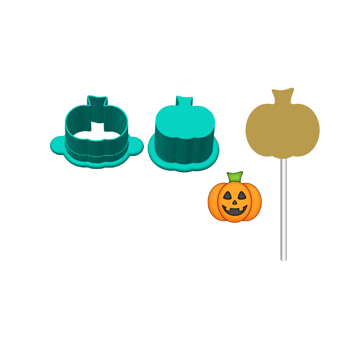 JackOLantern Cake Pop Mold | Deluxe Cutter, Popper, and Tray Options
