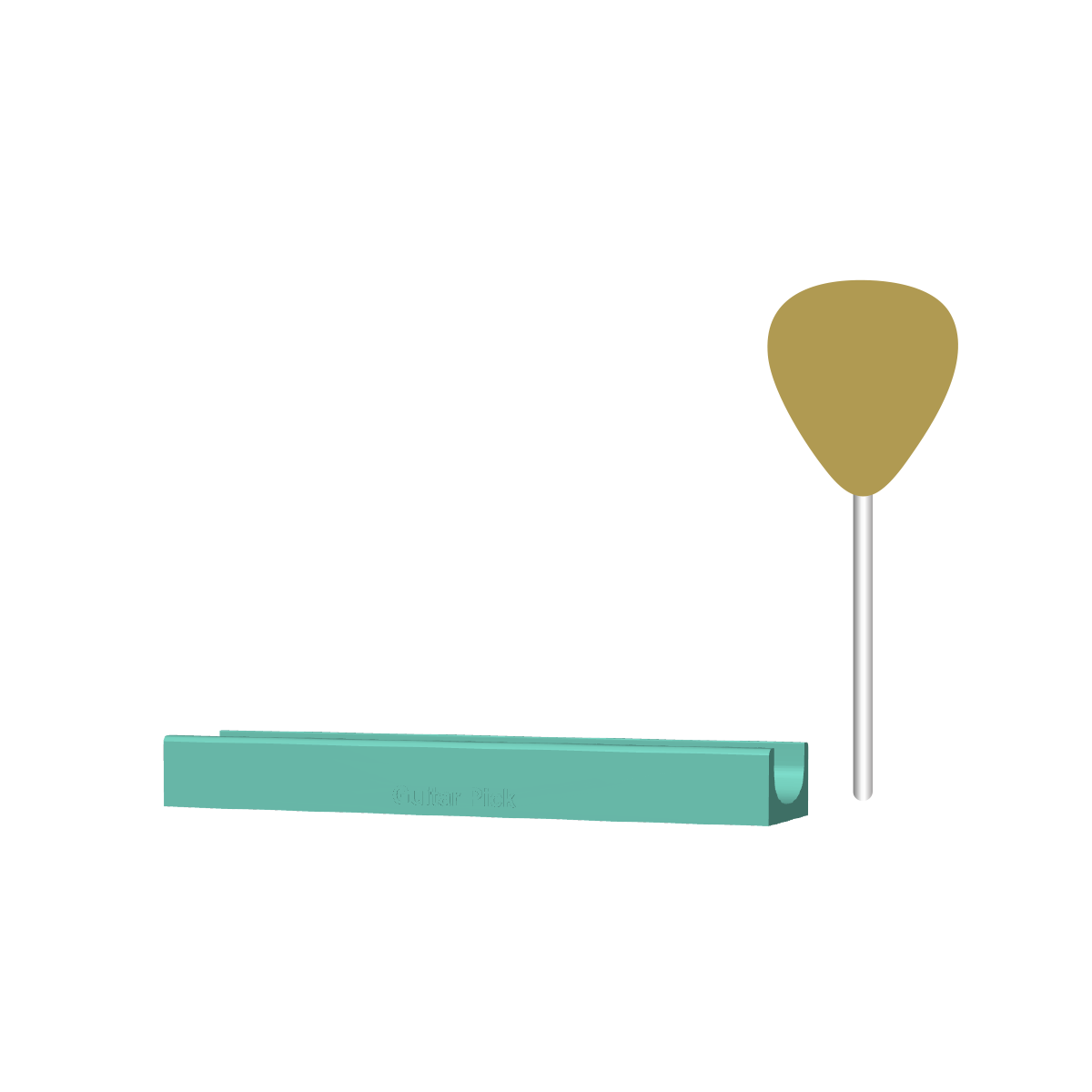 Guitar Pick Cake Pop Mold |Deluxe Cutter, Popper, and Tray Option