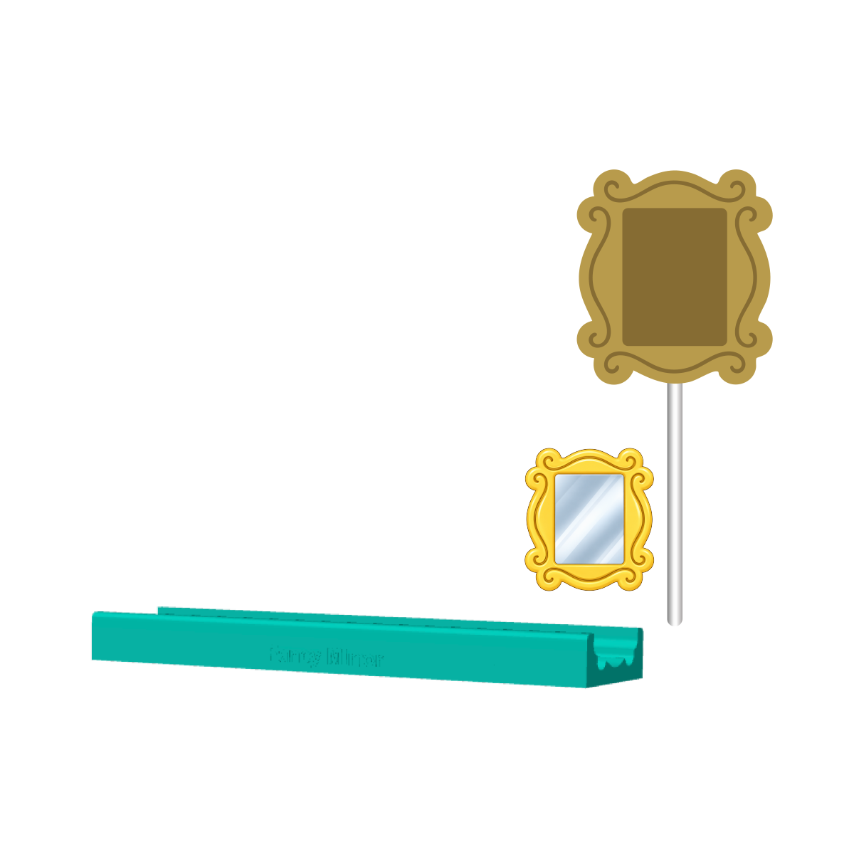Fancy Mirror Cake Pop Mold | Deluxe Cutter, Popper, and Tray Options