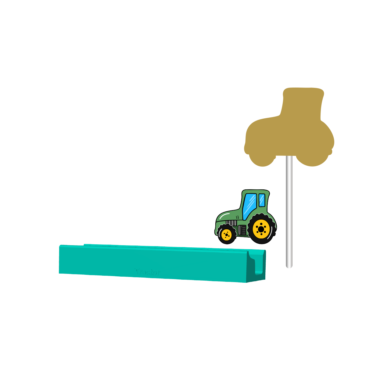 Tractor Cake Pop Mold |Deluxe Cutter, Popper, and Tray Option