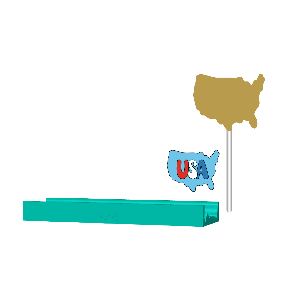 USA Cake Pop Mold |Deluxe Cutter, Popper, and Tray Option