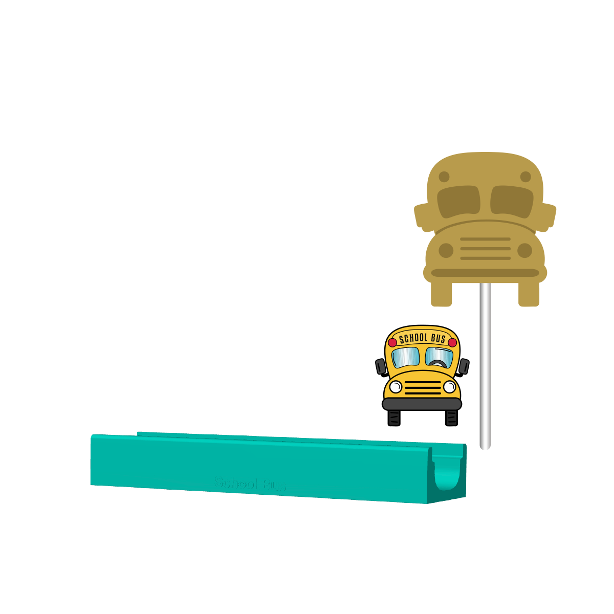 School Bus Cake Pop Mold |Deluxe Cutter, Popper, and Tray Option