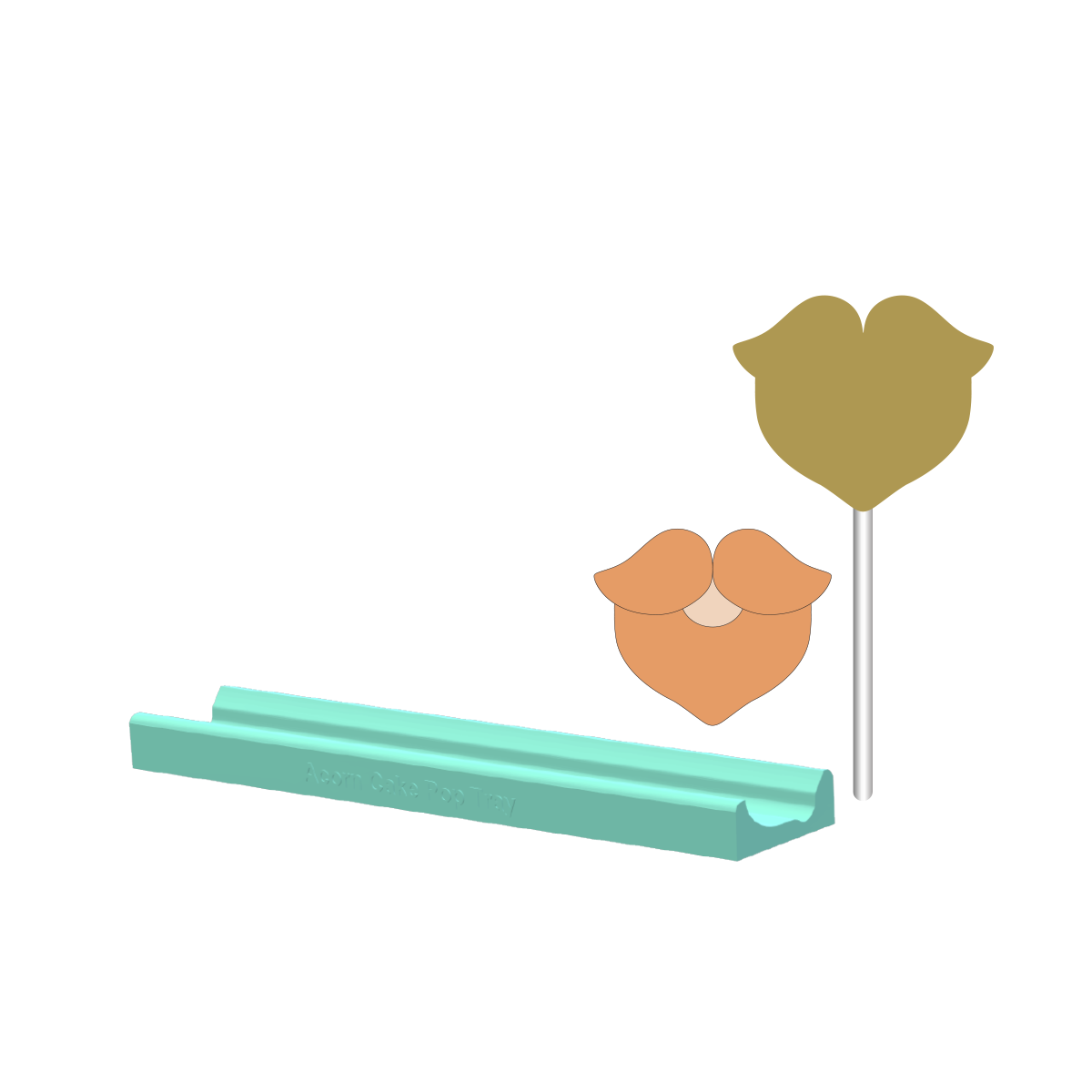 Leprechaun Beard Cake Pop Mold |Deluxe Cutter, Popper, and Tray Option