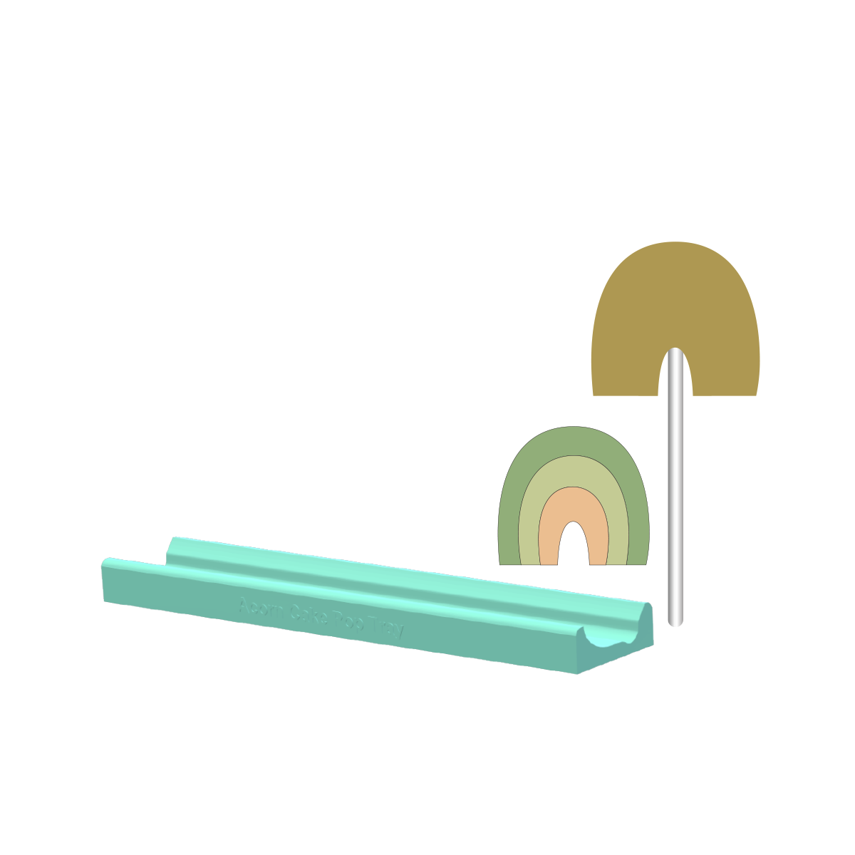 Rainbow Cake Pop Mold |Deluxe Cutter, Popper, and Tray Option