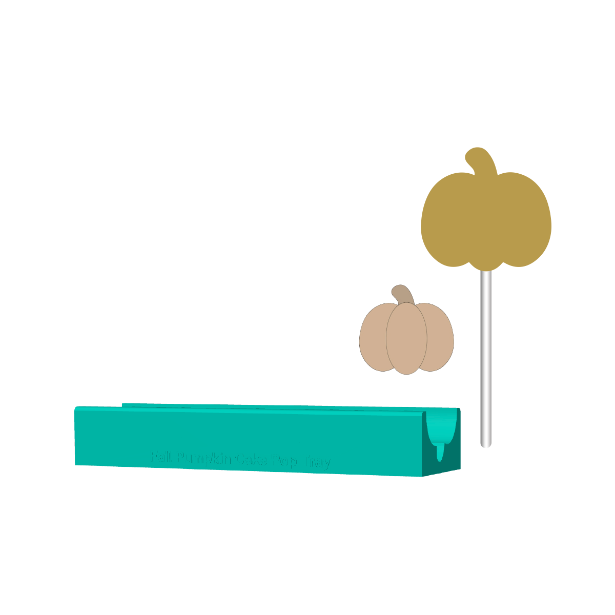 Fall Pumpkin Cake Pop Mold | Deluxe Cutter, Popper, and Tray Options