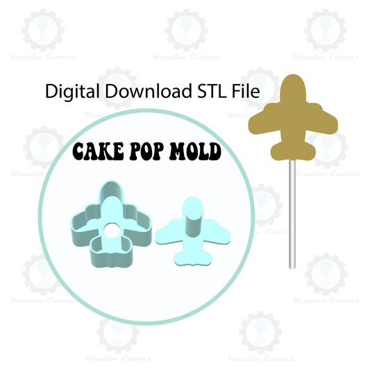 Airplane Cake Pop Mold | Digital Download STL File