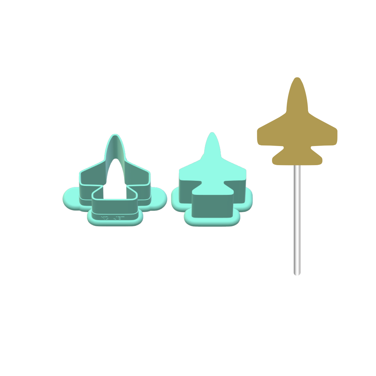 Jet Cake Pop Mold |Deluxe Cutter, Popper, and Tray Option