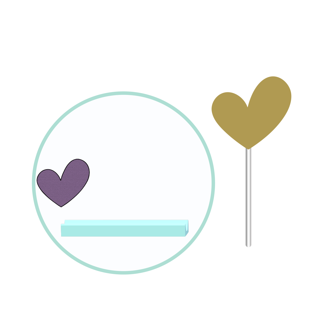 Valentines Wonky Heart Cake Pop Mold | Deluxe Cutter, Popper, and Tray Option