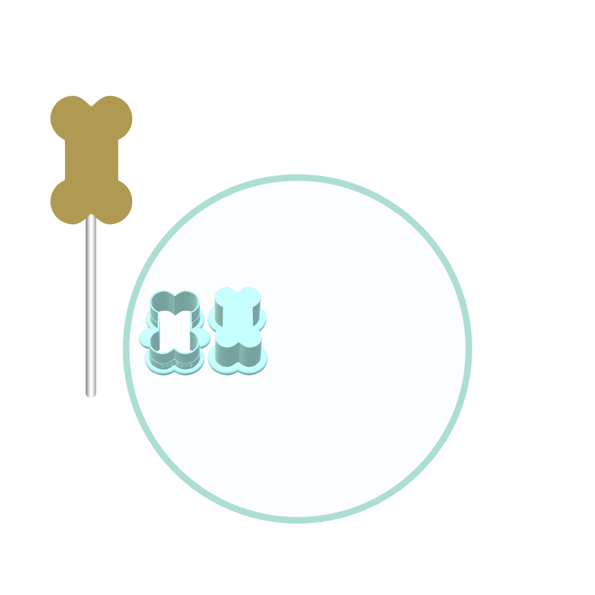Dog Bone Cake Pop Molds