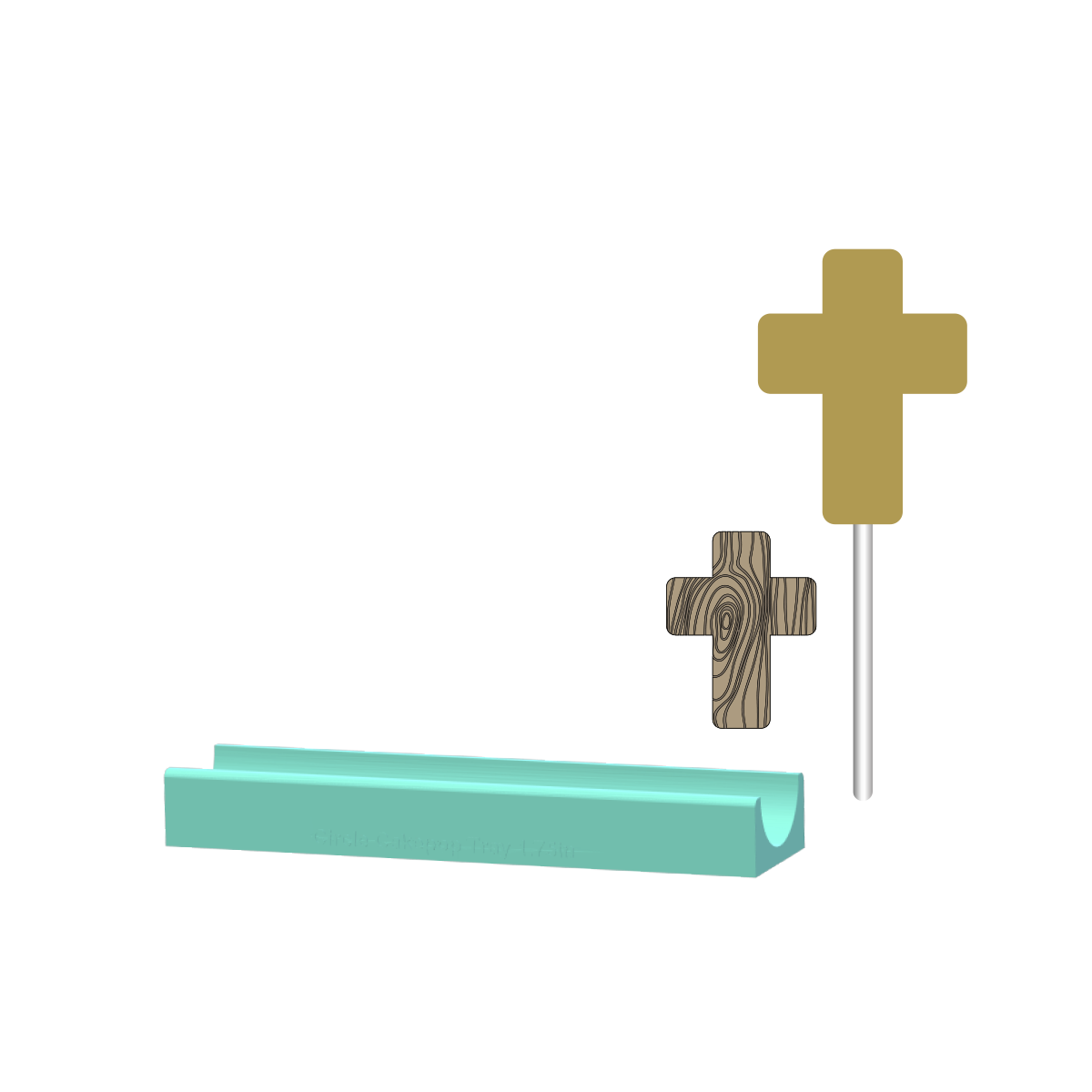 Easter Cross Cake Pop Mold |Deluxe Cutter, Popper, and Tray Option