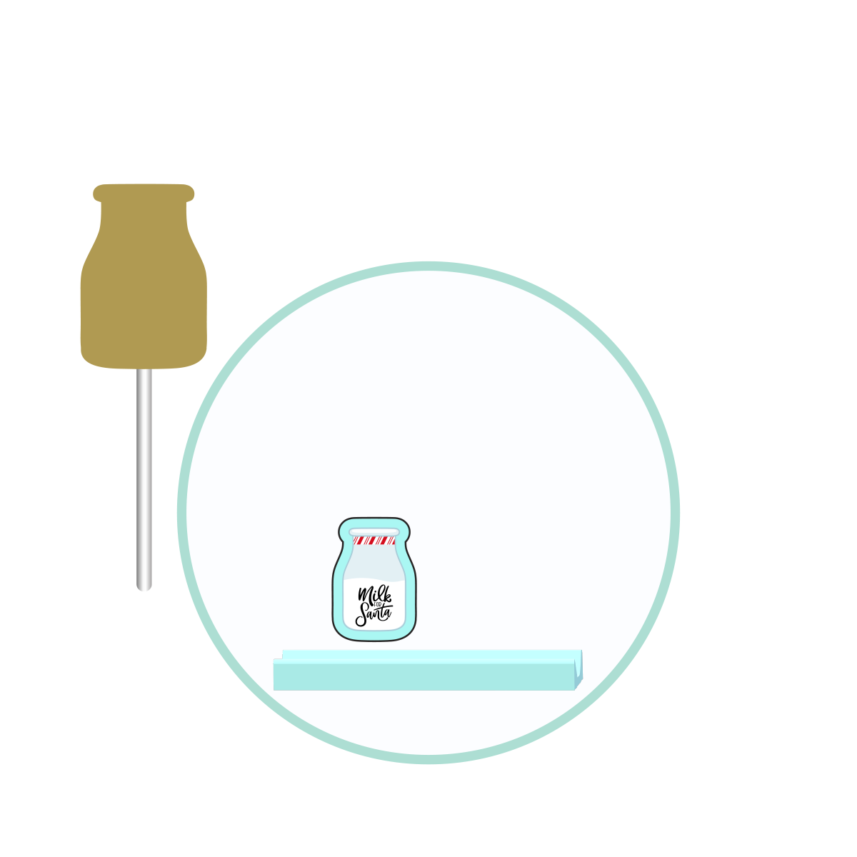 Milk & Cookies Cake Pop Mold | Deluxe Cutter, Popper, and Tray Option