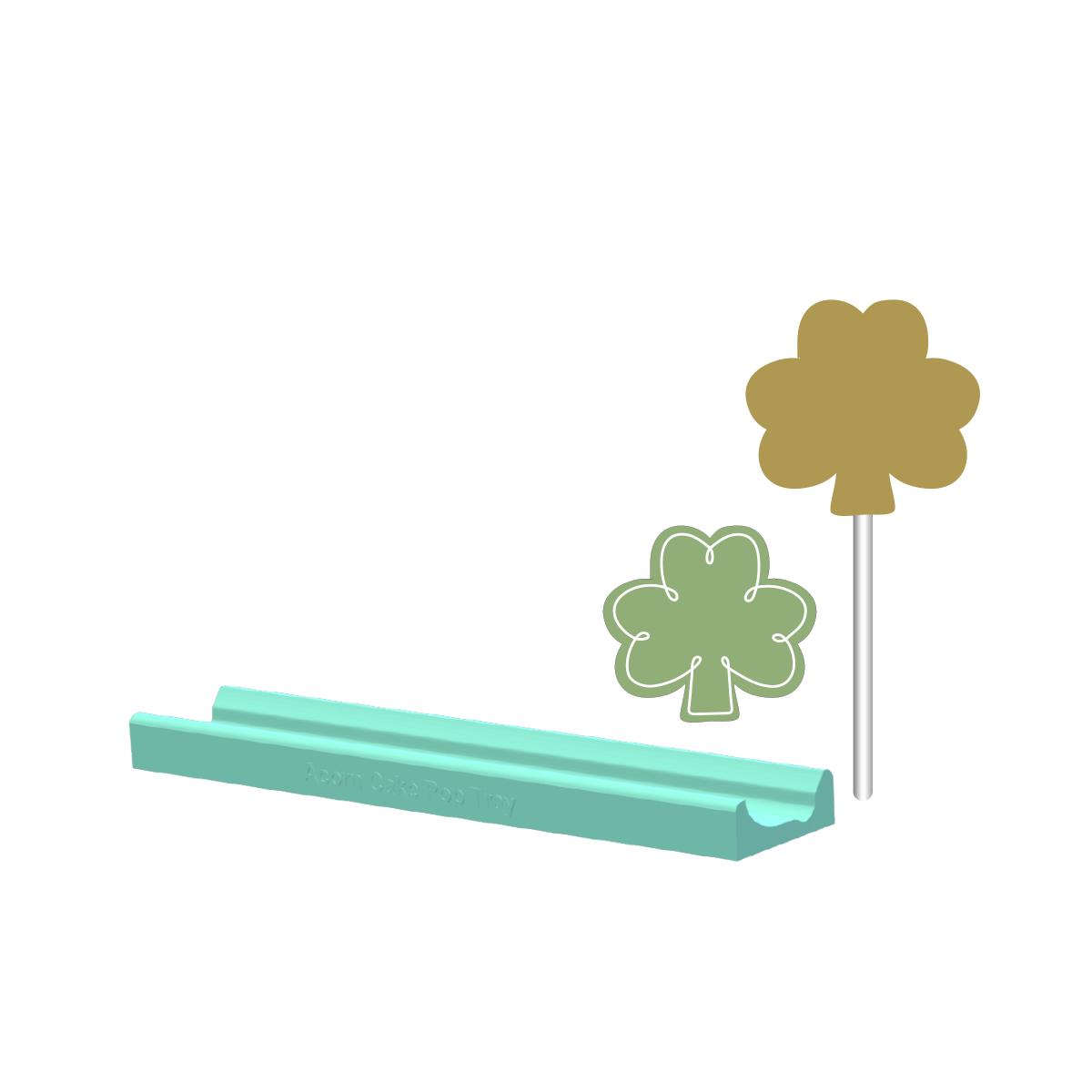 Shamrock Cake Pop Mold |Deluxe Cutter, Popper, and Tray Option