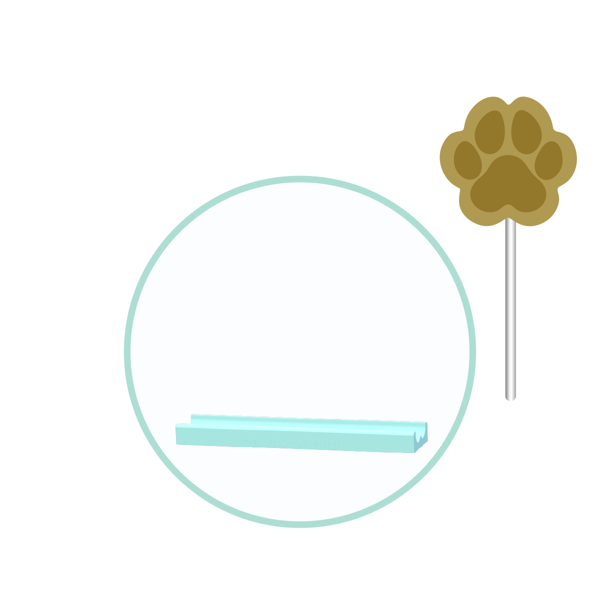 Dog Bone and Paw Cake Pop Molds | Deluxe Cutter, Popper, and Tray Option