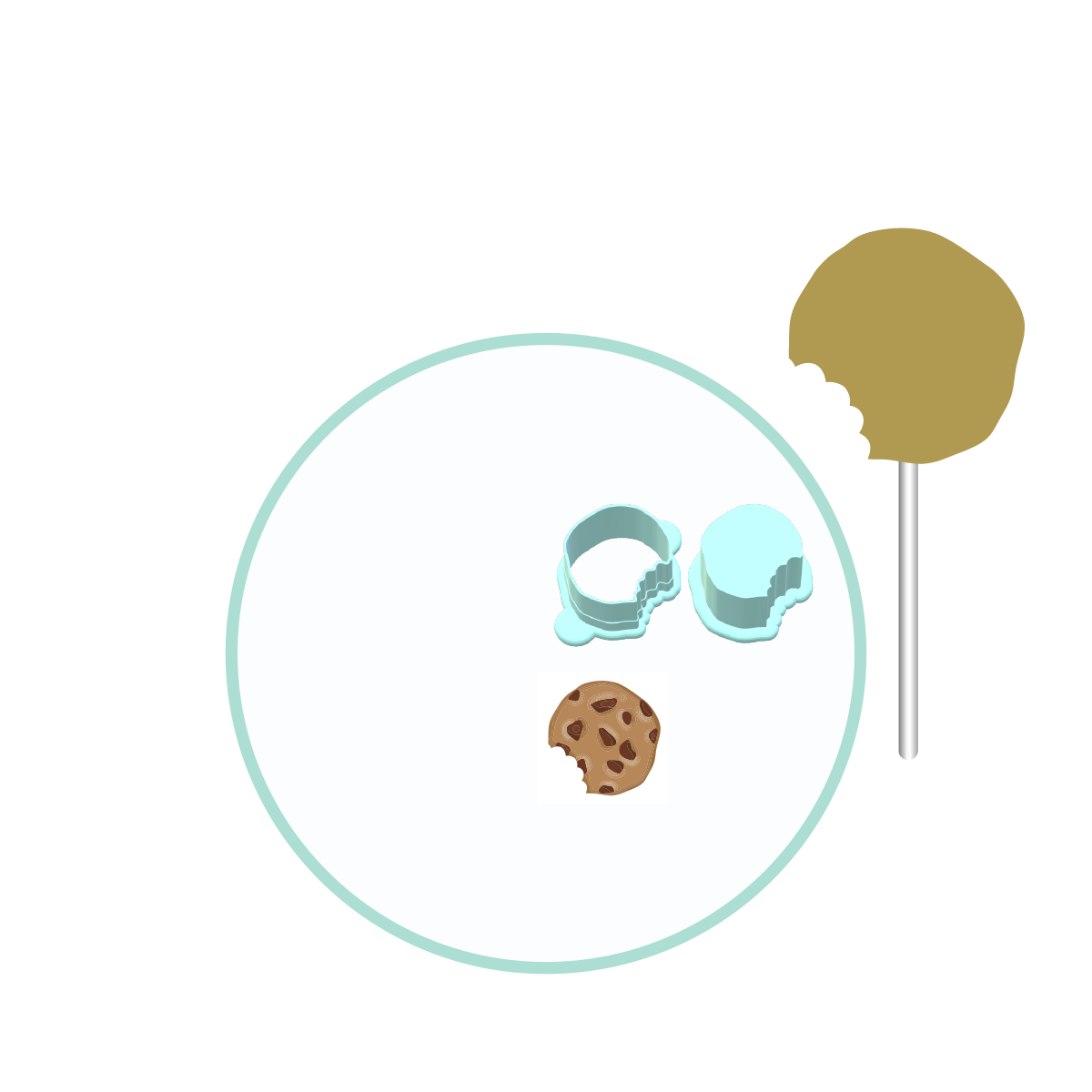 Milk & Cookies Cake Pop Mold | Deluxe Cutter, Popper, and Tray Option