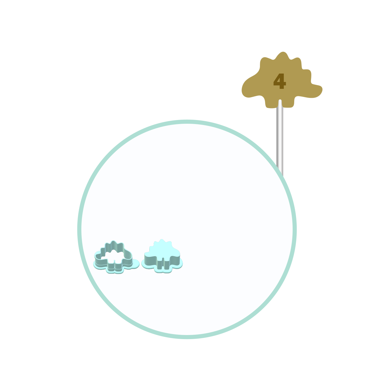 Dinosaur Cake Pop Molds | Deluxe Cutter, Popper