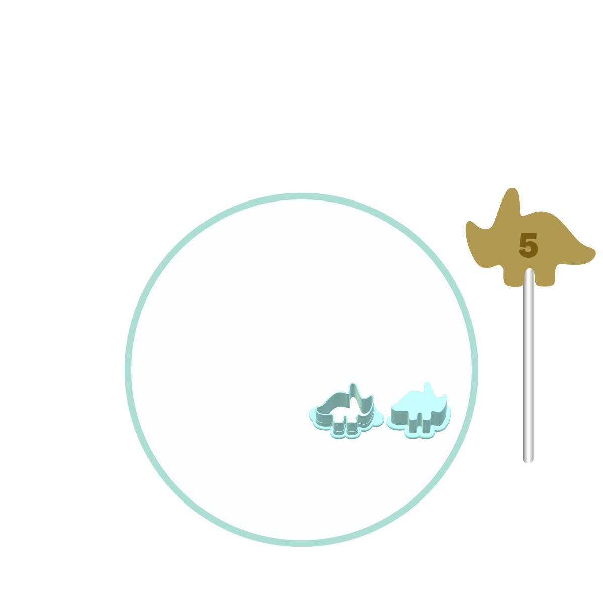 Dinosaur Cake Pop Molds | Deluxe Cutter, Popper