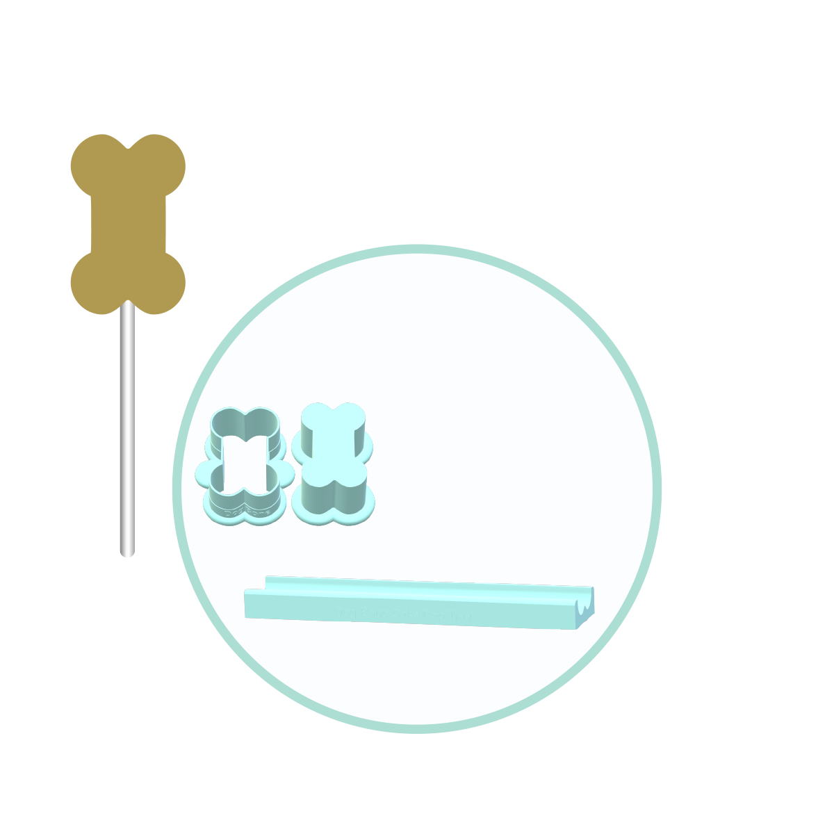 Dog Bone Cake Pop Molds