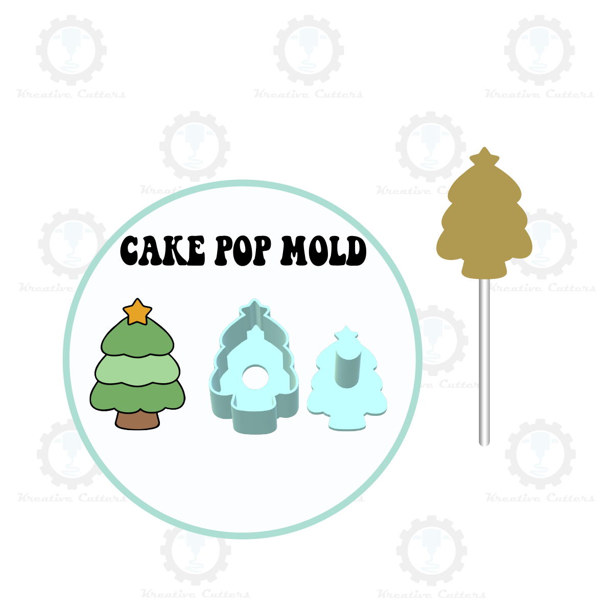 Christmas Tree Cake Pop Mold