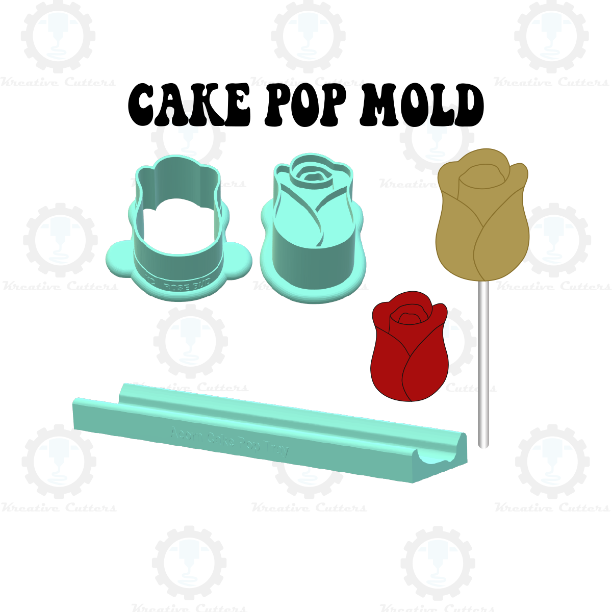 Rose Bud Cake Pop Mold