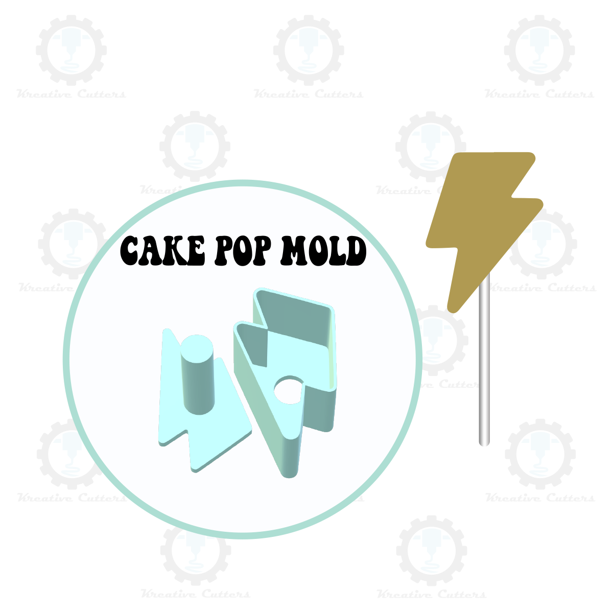 Lightning Bolt Cake Pop Mold