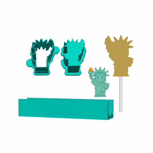 Statue of Liberty Cake Pop Mold |Deluxe Cutter, Popper, and Tray Option