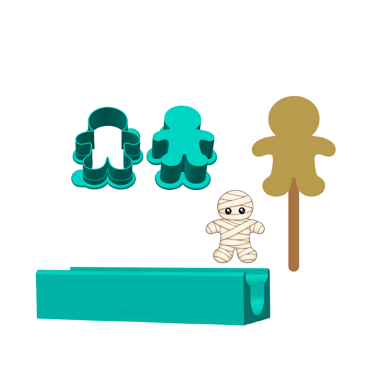 Mummy Cakesicle Mold | Deluxe Cutter, Popper and Tray Options