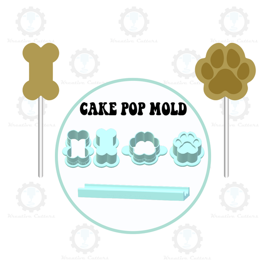 Dog Bone and Paw Cake Pop Molds