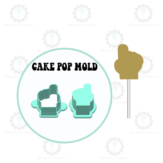 Foam Hand Cake Pop Mold | Deluxe Cutter, Popper