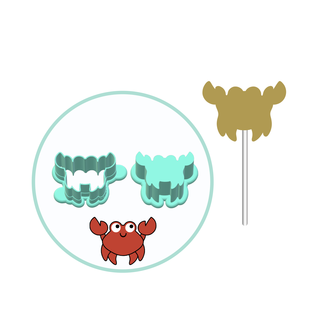 Crab Cake Pop Mold | Deluxe Cutter, Popper