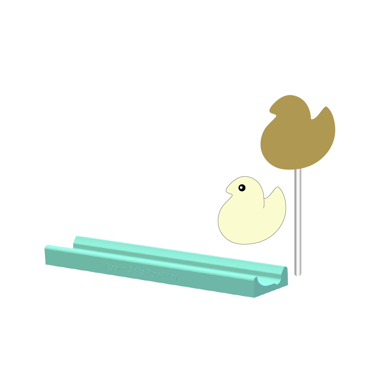 Marshmallow Chick Cake Pop Mold | Deluxe Cutter, Popper, and Tray Option