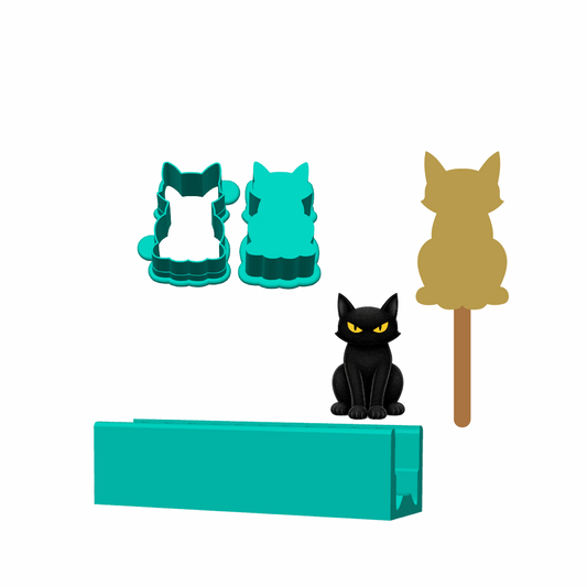 Cat Cakesicle Mold | Deluxe Cutter, Popper and Tray Options