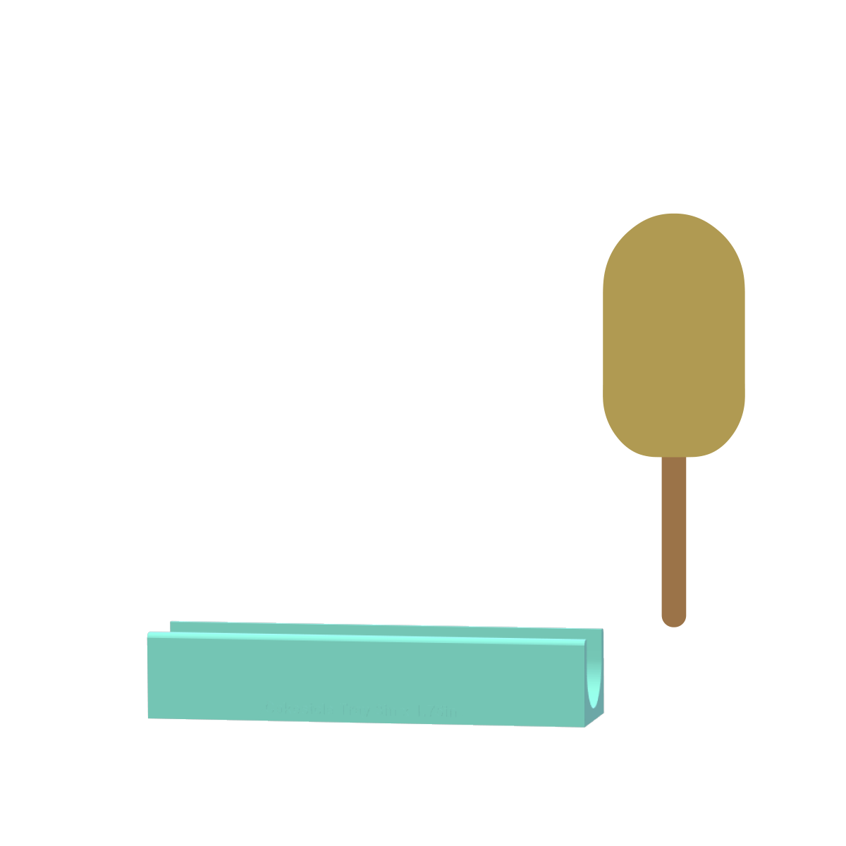 Cakesicle Mold with Filling Embosser | Medium 2.5in x 1.5in Cutter, Popper and Tray Options