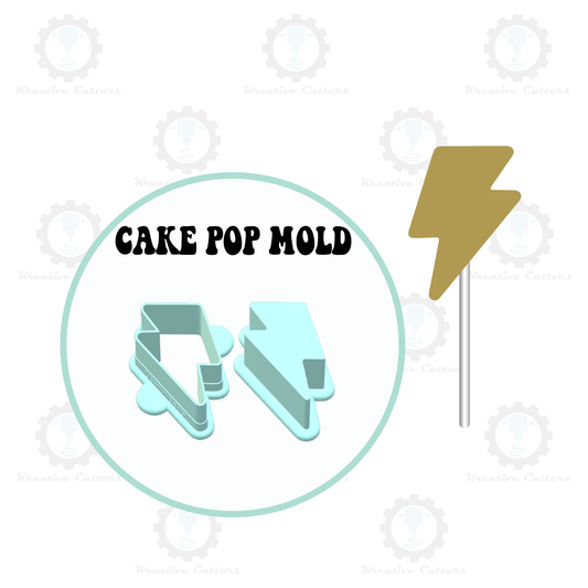 Lightning Bolt Cake Pop Mold | Deluxe Cutter, Popper