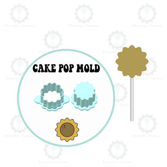 Sunflower Cake Pop Mold | Deluxe Cutter, Popper