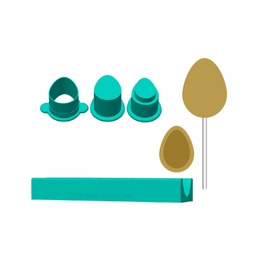 Stuffed Easter Egg Cake Pop Mold with Filling Embosser
