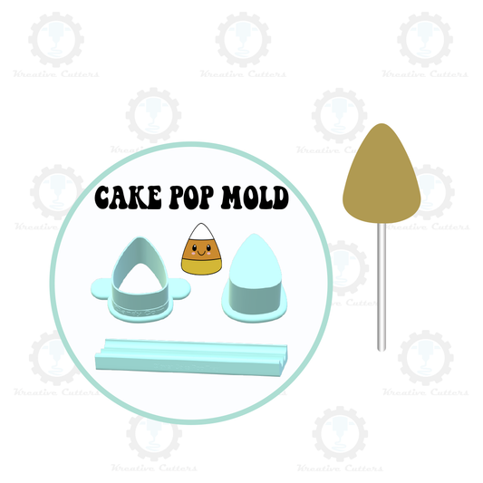 Candy Corn Cake Pop Mold | Deluxe Cutter, Popper, and Tray Option