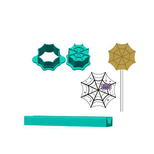 Spider Web Cake Pop Mold | Deluxe Cutter, Popper, and Tray Options