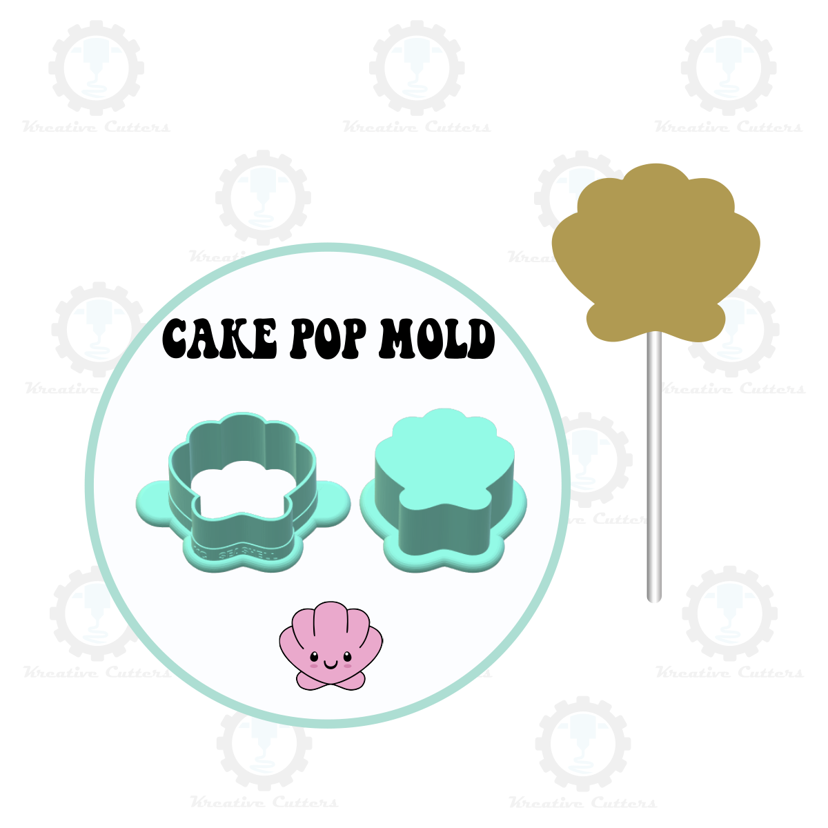 Seashell Cake Pop Mold | Deluxe Cutter, Popper